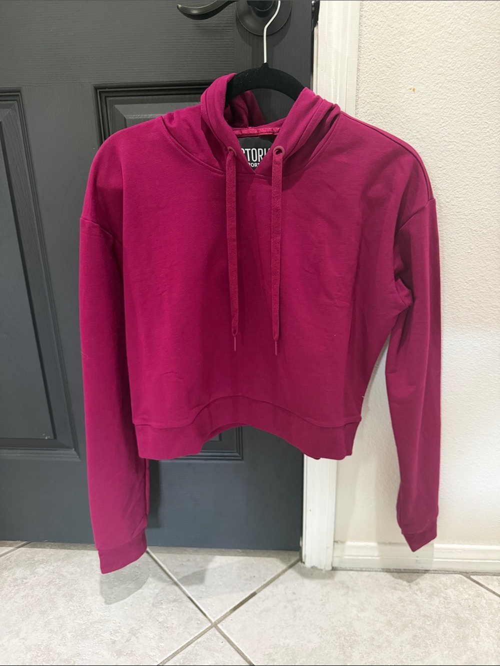 New Victoria's Secret Sport Cropped Pullover Hoodie size S